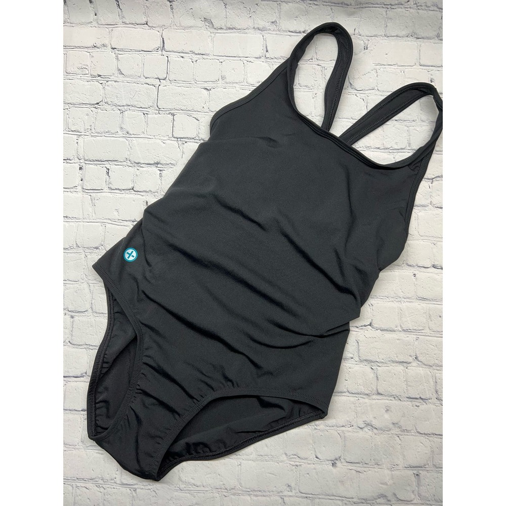 Watermen Black One Piece Swimsuit Size 38